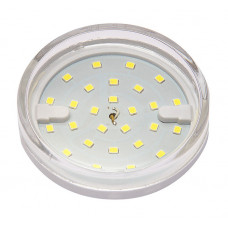 Лампа светодиодная LED 6Вт GX53 220В 3000К PLED- ECO-GX53 CLEAR таблетка (плоский цилиндр) | 2851970 | Jazzway