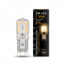 Лампа светодиодная LED 3Вт G9 AC220-240В 2700К пластик | 107409103 | Gauss