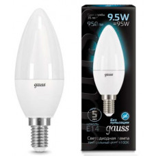 Лампа светодиодная LED 9.5Вт E14 220В 4100К Candle (свеча) | 103101210 | Gauss
