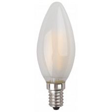 Лампа светодиодная F-LED B35-7W-840-E14 frost (филамент, свеча мат., 7Вт, нейтр, E14) | Б0027953 | ЭРА