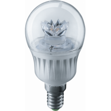 Лампа светодиодная LED 7Вт Е14 230В 2700К NLL-G45-7-230-2.7K-E14-CL шарик прозрачный | 71856 | Navigator