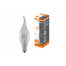 Лампа накаливания ЛОН 60Вт E14 230В свеча на ветру прозрачная | SQ0332-0016 | TDM