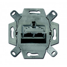 Механизм 2-постовой компьютерной розетки 8/8 полюсов, раздельно, RJ45; UAE, категория 6e, экранированная, до 250 МГц|0230-0-0468| ABB