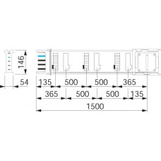 СЕКЦИЯ ПРЯМАЯ 250A, 1,5М | KSA250ED4156 | Schneider Electric