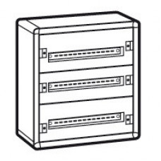 Распределительный шкаф с металлическим корпусом XL3 160 - для модульного оборудования - 3 рейки - 600x575x147 | 020003 | Legrand