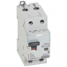 Выключатель автоматический дифференциальный DX3 6000 1п+N 40А С 30мА тип HPI | 411098 | Legrand