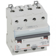Выключатель автоматический дифференциальный DX3 6000 4п 16А С 300мА тип A | 411239 | Legrand
