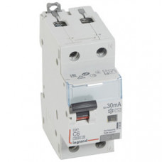 Выключатель автоматический дифференциальный DX3 1п+N 6А C 30мА тип AC | 410999 | Legrand