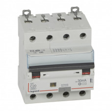 Выключатель автоматический дифференциальный DX3 6000 4п 20А С 30мА тип AС | 411187 | Legrand
