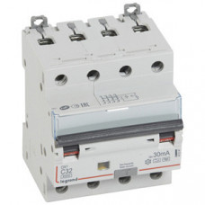 Выключатель автоматический дифференциальный DX3 4п 32А C 30мА тип HPI | 411247 | Legrand