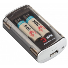 Зарядное устройство C-515 Power Link + 2 AAx2300mAh+USB+CAR ADAPTER (12/24/288) |C0038464 | ЭРА