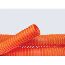 Труба гибкая гофрированная 25мм с протяжкой тяжелая (50м) оранжевый | 71525 | DKC