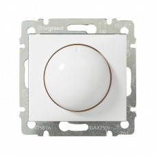 Valena Белый Светорегулятор поворотный 40-400W для ламп накаливания (вкл поворотом) | 770061 | Legrand