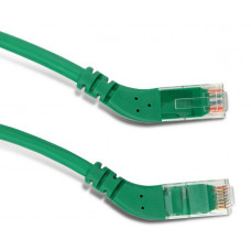 Патч-корд PC-APM-UTP-RJ45/L45-RJ45/L45-C6-2M-LSZH-GN U/UTP угловой, левый 45°-левый 45°, Cat.6, LSZH, 2 м, зеленый | 233006 | Hyperline