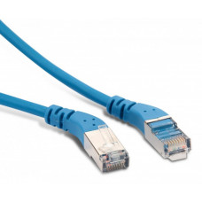 Патч-корд PC-APM-STP-RJ45/L45-RJ45/R45-C6-1M-LSZH-BL F/UTP угловой, экранированный, левый 45°-правый 45°, Cat.6, LSZH, 1 м, синий | 233097 | Hyperline