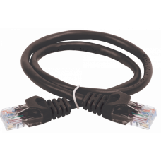 Коммутационный шнур (патч-корд), кат.5Е UTP, 0,5м, черный | PC09-C5EU-05M | ITK
