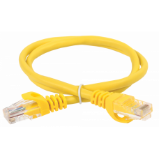 Коммутационный шнур (патч-корд), кат.5Е UTP, 0,5м, желтый | PC05-C5EU-05M | ITK