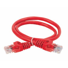 Коммутационный шнур (патч-корд), кат.5Е UTP, 0,5м, красный | PC04-C5EU-05M | ITK
