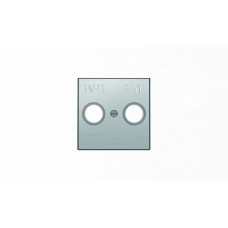 Накладка для TV-R-SAT розетки, серия SKY, цвет нержавеющая сталь|2CLA855010A1401| ABB