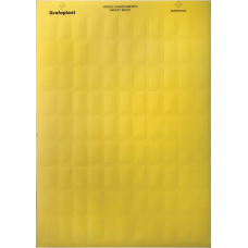Табличка маркировочная, полиэстер 6х15мм. желтая | SITFP0615Y | DKC