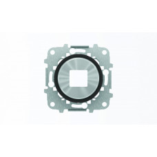 Накладка для механизмов зарядного устройства USB, арт.8185, серия SKY Moon, кольцо чёрное стекло|2CLA868500A1501| ABB