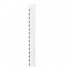 Маркер Memocab - ширина 2,3 мм - чёрная маркировка на белом фоне - заглавная буква E | 037830 | Legrand