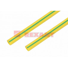 Термоусадка 20,0 / 10,0 мм, желто-зеленая (упак. 10 шт. по 1 м) | 22-0007 | REXANT