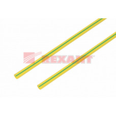 Термоусадка 6,0 / 3,0 мм, желто-зеленая (упак. 50 шт. по 1 м) | 20-6007 | REXANT