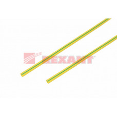 Термоусадка 3,0 / 1,5 мм, желто-зеленая (упак. 50 шт. по 1 м) | 20-3007 | REXANT