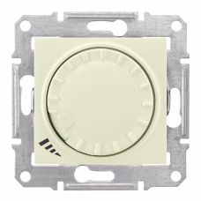 Sedna Бежевый Светорегулятор поворотно-нажимной проходной универсальный 20-420Вт | SDN2201147 | Schneider Electric