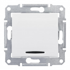 Sedna Белый Переключатель 1-клавишный с индикацией 10А (сх.6) | SDN0401121 | Schneider Electric