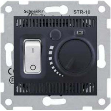 Sedna Графит Регулятор теплого пола 10А с датчиком | SDN6000370 | Schneider Electric
