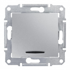 Sedna Алюминий Выключатель 1-клавишный с индикацией 10А (сх.1) | SDN0400360 | Schneider Electric