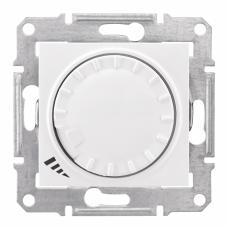 Sedna Белый Светорегулятор поворотно-нажимной проходной универсальный 20-420Вт | SDN2201121 | Schneider Electric