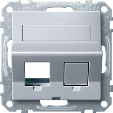 Наклонная плата для Keystone RJ45 алюм | MTN4568-0460 | Schneider Electric