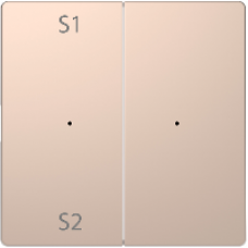 D-Life PlusLink КЛАВИША 2-ная с S1/S2, пусто, ШАМПАНЬ, SD | MTN5226-6051 | Schneider Electric