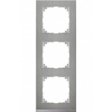 M-Pure D?cor 3-постовая рамка, нерж.сталь/цвет алюминия | MTN4030-3646 | Schneider Electric