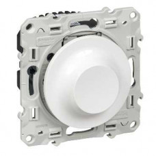 Odace Белый Светорегулятор поворотный 9-100Вт | S52R518 | Schneider Electric