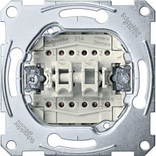 MERTEN Механизм 2-кл. переключателя сх.6+6, 10AX, QF | MTN3126-0000 | Schneider Electric