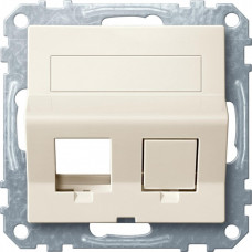 Наклонная плата для Keystone RJ45 беж | MTN4568-0344 | Schneider Electric