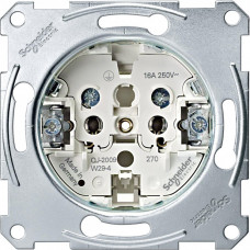 МЕХАНИЗМ РОЗЕТКИ Б/ЗАЗЕМЛ.КОНТ. | MTN2001-0000 | Schneider Electric