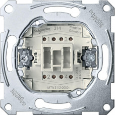 MERTEN Meх-м 1-кл. 2-полюс. выключателя сх.2, 10AX, QF | MTN3112-0000 | Schneider Electric