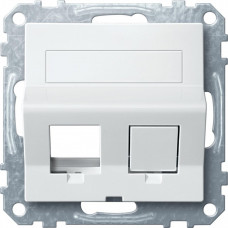 НАКЛОННАЯ ЦПЛАТА ДЛЯ KEYSTONE RJ45, БЕЛ | MTN4568-0319 | Schneider Electric