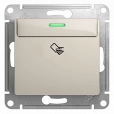 Glossa Молочный Выключатель карточный, сх.6, 10AX | GSL000969 | Schneider Electric