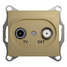 Glossa Титан TV-SAT Розетка проходная 4DB | GSL000498 | Schneider Electric