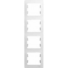 Glossa Белый Рамка 4-ая, вертикальная | GSL000108 | Schneider Electric