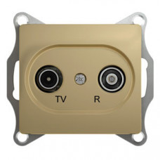 Glossa Титан TV-R Розетка проходная 4DB | GSL000495 | Schneider Electric