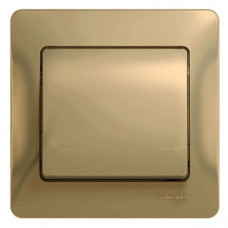 Glossa Титан Выключатель 1-клавишный, сх.1, 10АХ (в сборе с рамкой) | GSL000412 | Schneider Electric