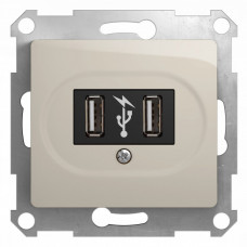 Glossa Молочный Розетка USB | GSL000932 | Schneider Electric