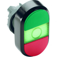 Кнопка двойная MPD3-11G (зеленая/красная) зеленая линза с тексто м (ON/OFF) | 1SFA611132R1102 | ABB